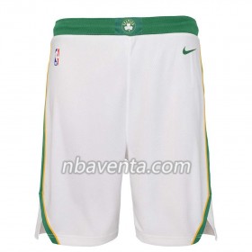 Boston Celtics Hombre Pantalones Blanco Verde 2018-19 Nike Swingman